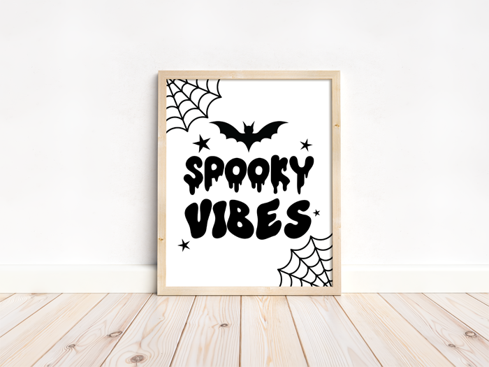 Spooky Vibes Printable Holiday Wall Art Print