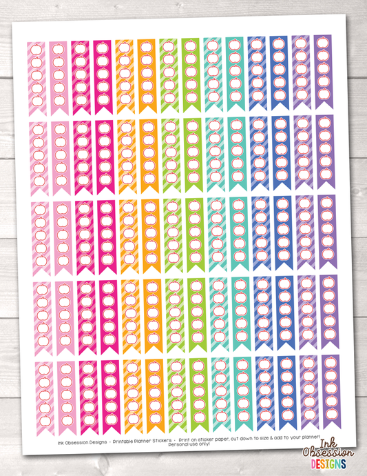Apple To Do Flags Printable Planner Stickers