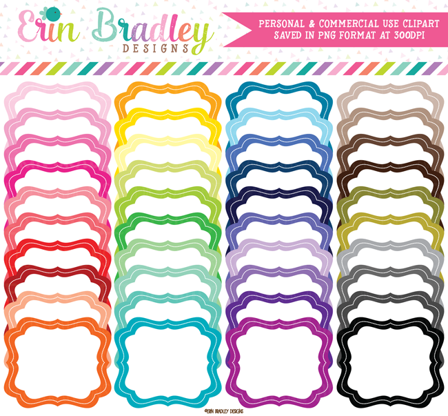 Colorful Frames Clipart
