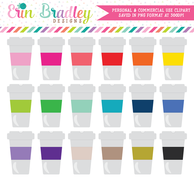 Coffee Cups Commercial Use Clipart