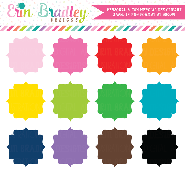 Fancy Tags Clipart Commercial Use Graphics