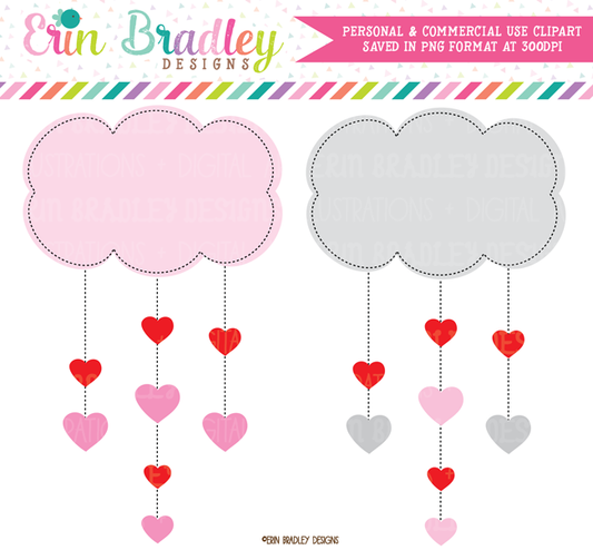 Heart Clouds Clipart
