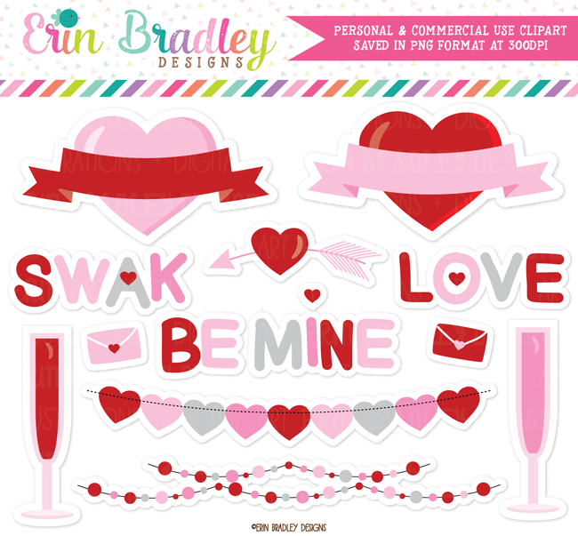 Valentines Day Elements Clipart