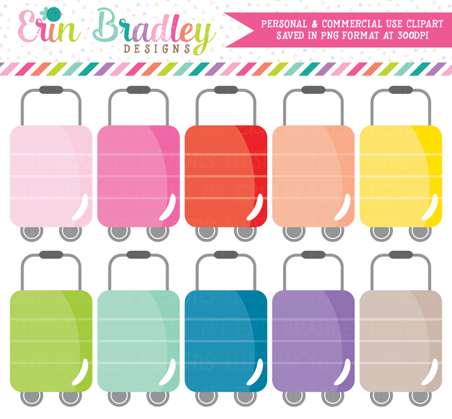 Luggage Clipart Travel Graphics