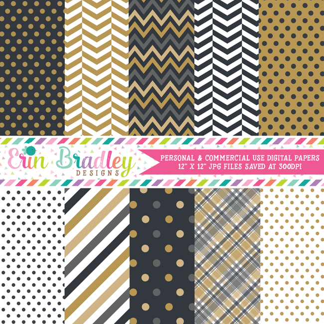 New Years Party Digital Paper Pack